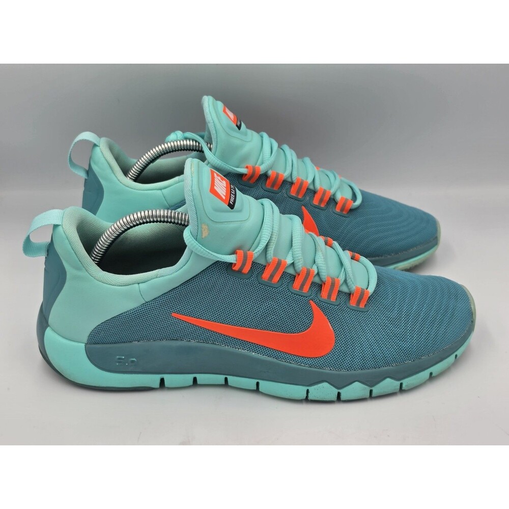 Nike Free 5.0 TR Women's Running Shoes Snakers Size 10.5 Teal Orange 642199-301